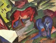 Franz Marc Red and Blue Horse (mk34) Spain oil painting artist